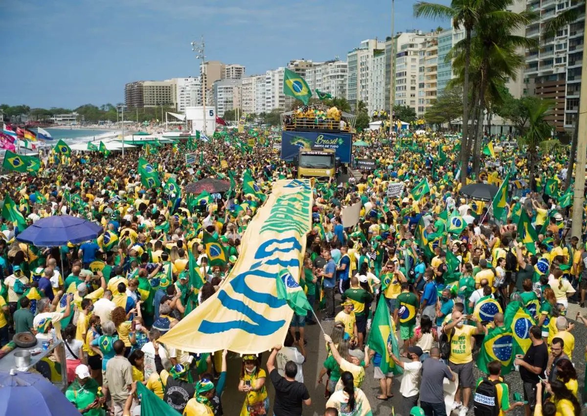 Mobilização patriota do movimento Brasil Livre