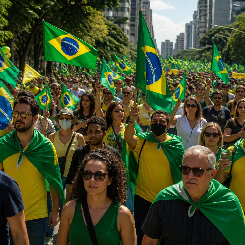 Mobilização patriota do movimento Brasil Livre